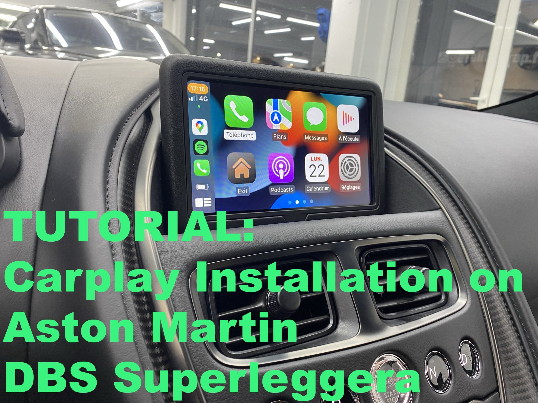 Carplay installation tutorial on Aston Martin DBS Superleggera