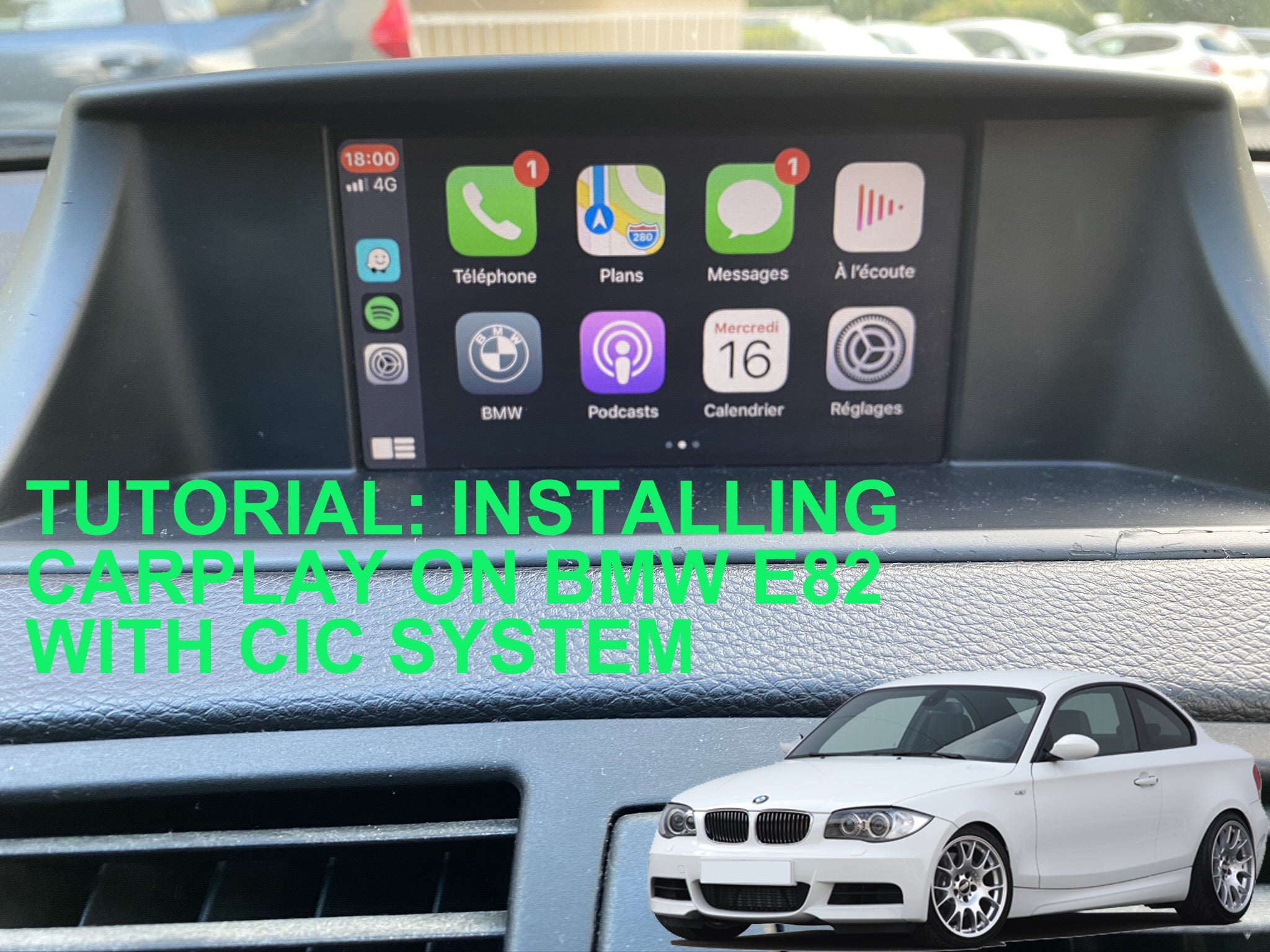 tutorial carplay bmw e82 installation