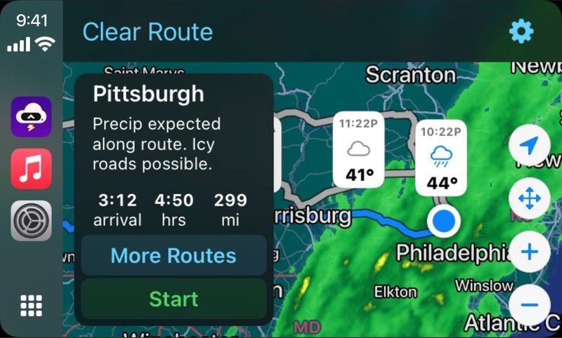 CARROT Weather CarPlay App