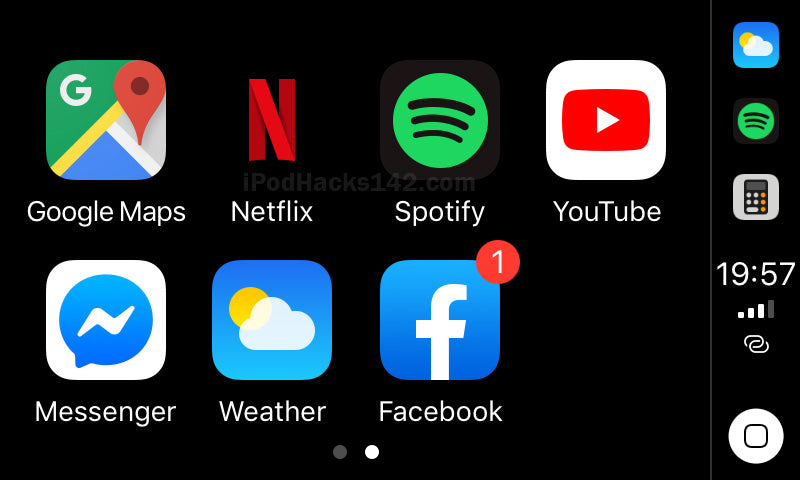 How to hide an application on Apple Carplay?