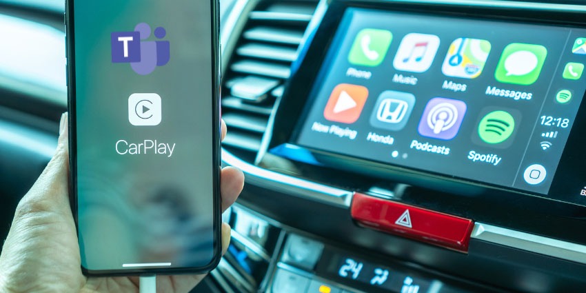 Microsoft Teams with CarPlay