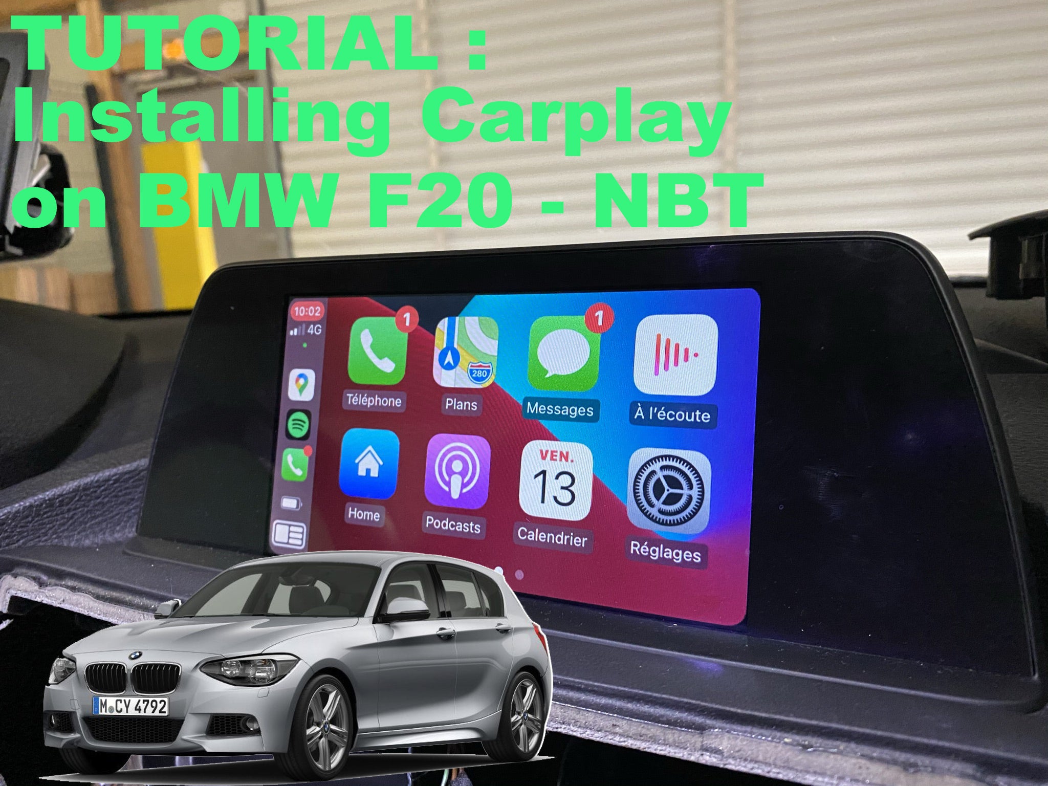 Carplay installation tutorial on BMW F20 with NBT system