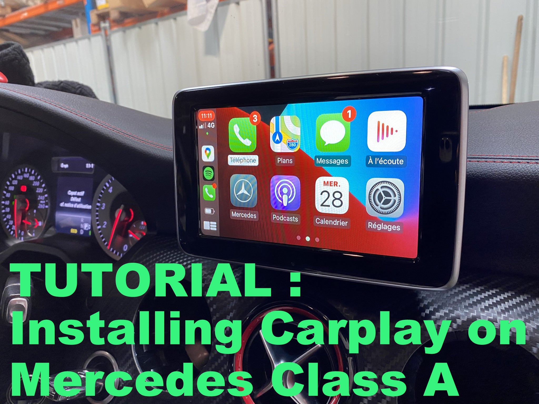 Carplay installation tutorial on Mercedes A-Class