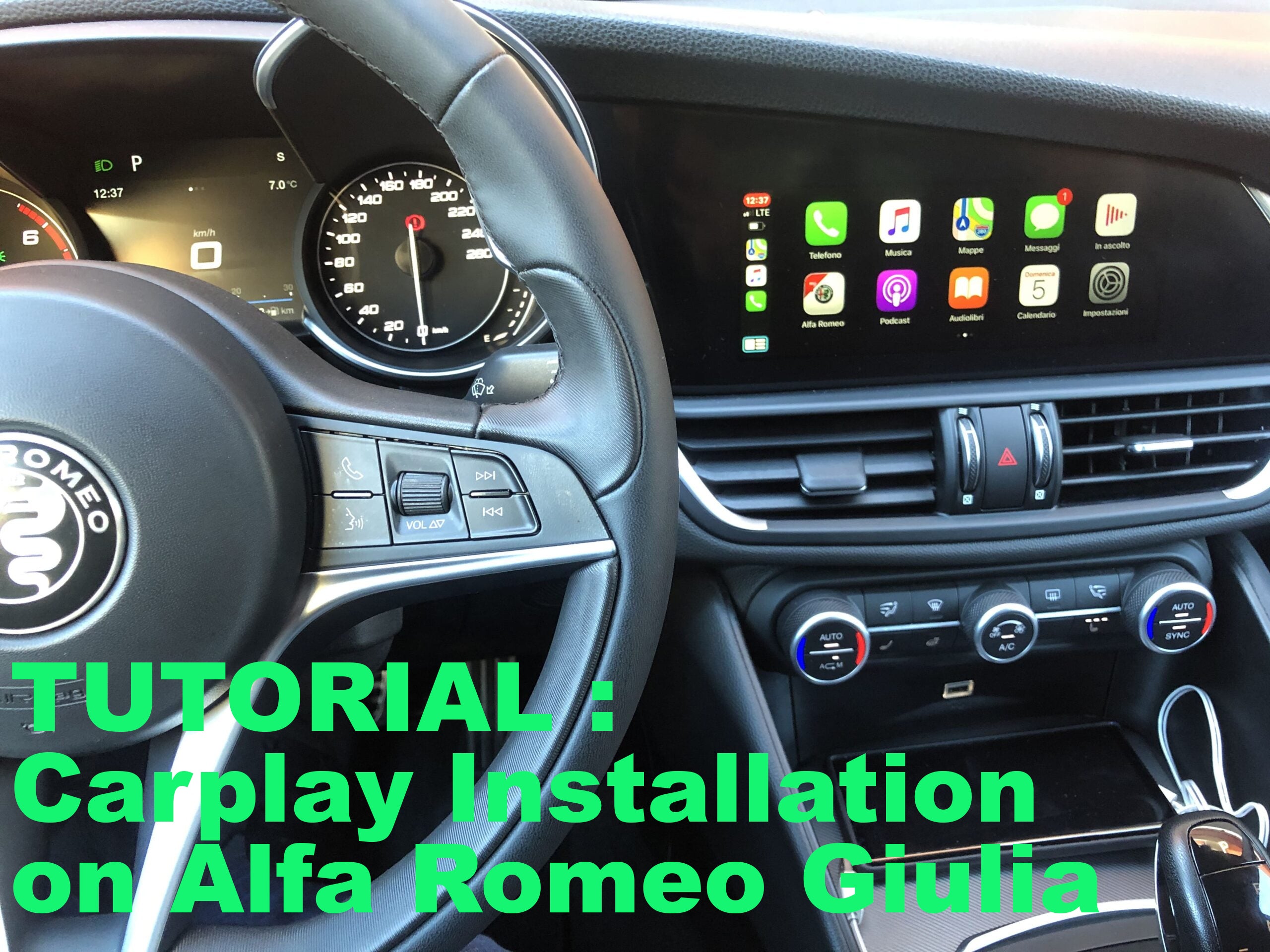 How to install CarPlay in Alfa Romeo Giulia
