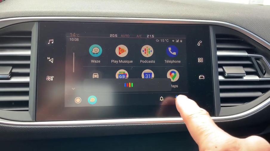 Android Auto in the Peugeot 308