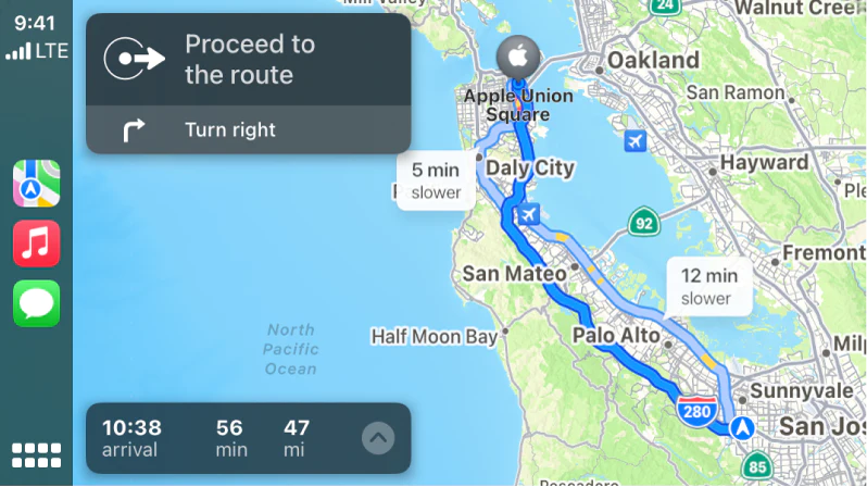 GPS applications bug in Carplay mode