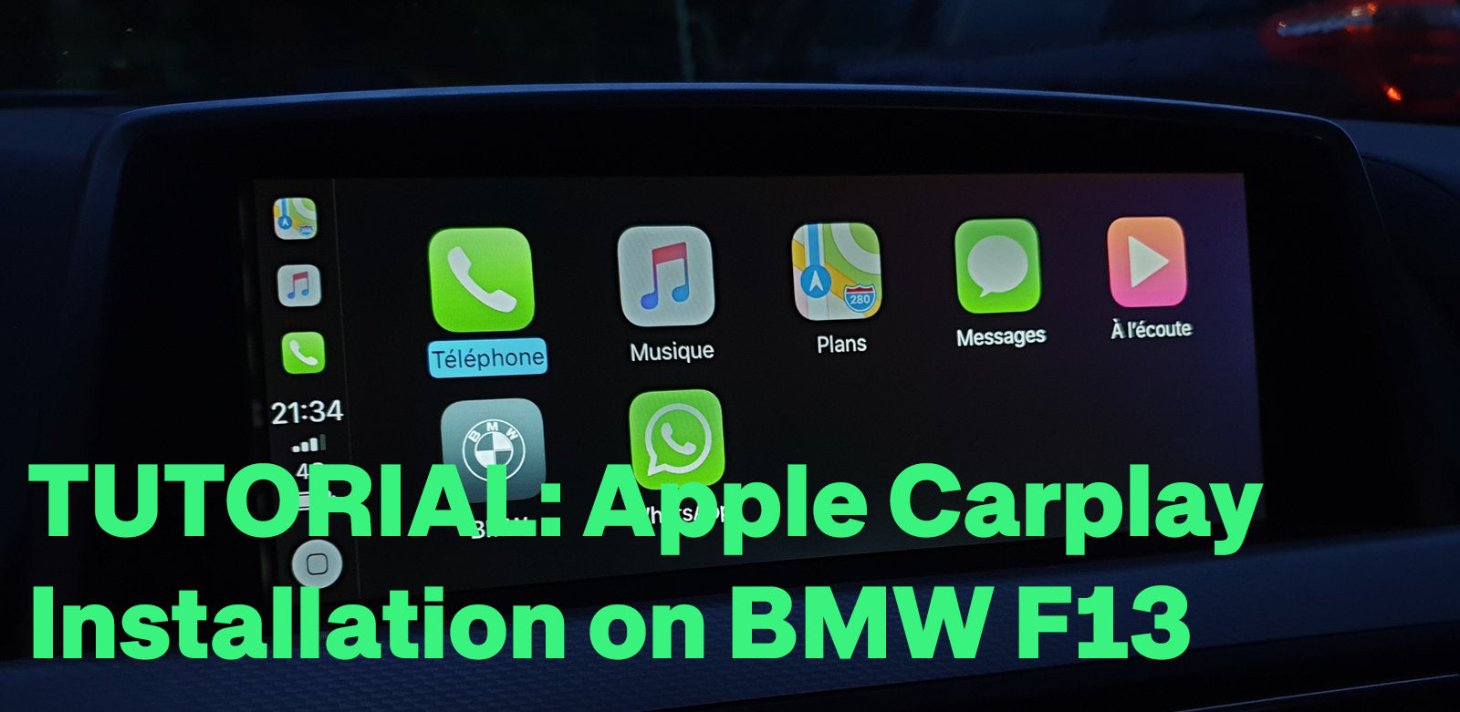 Carplay installation tutorial on BMW F13 with NBT system