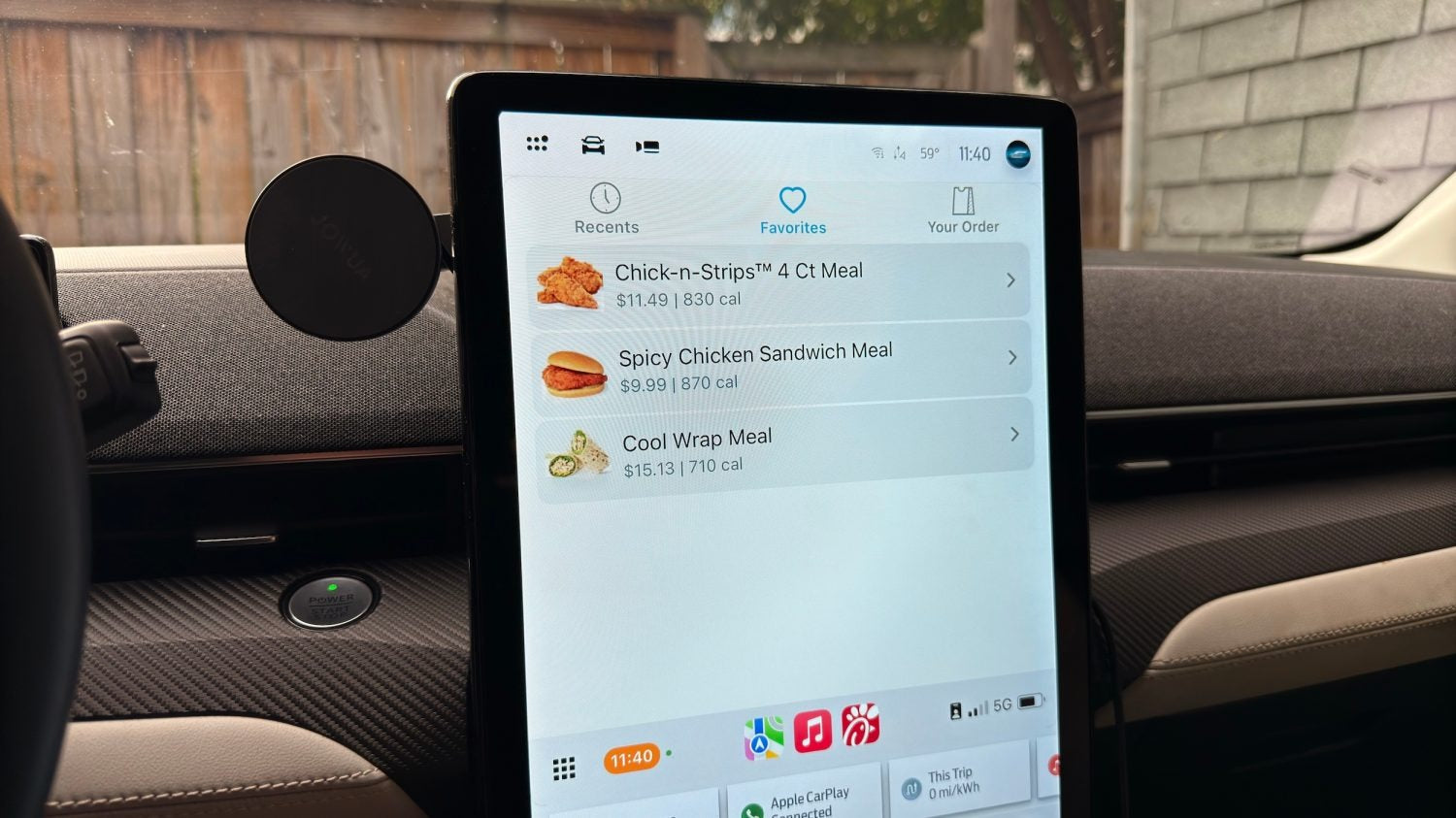 Chick-fil-A CarPlay app