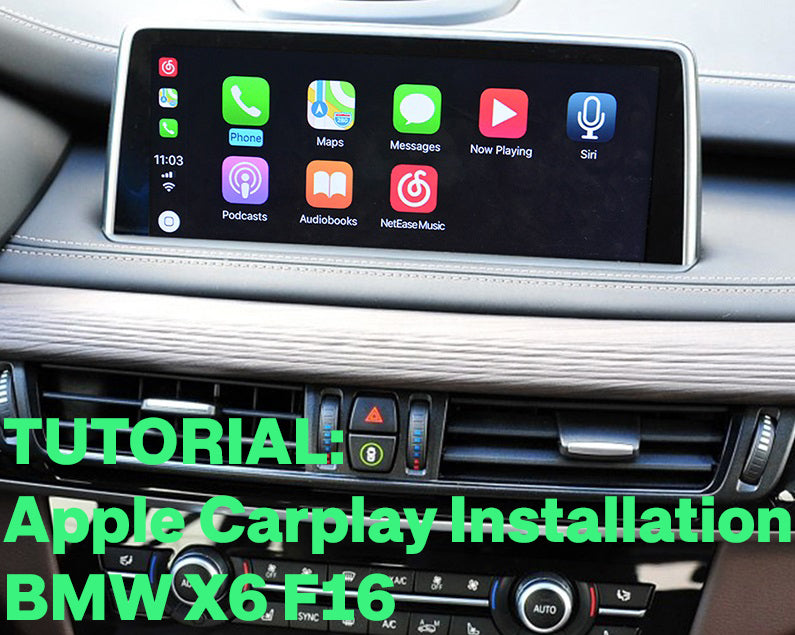 Carplay installation tutorial on BMW X6 F16