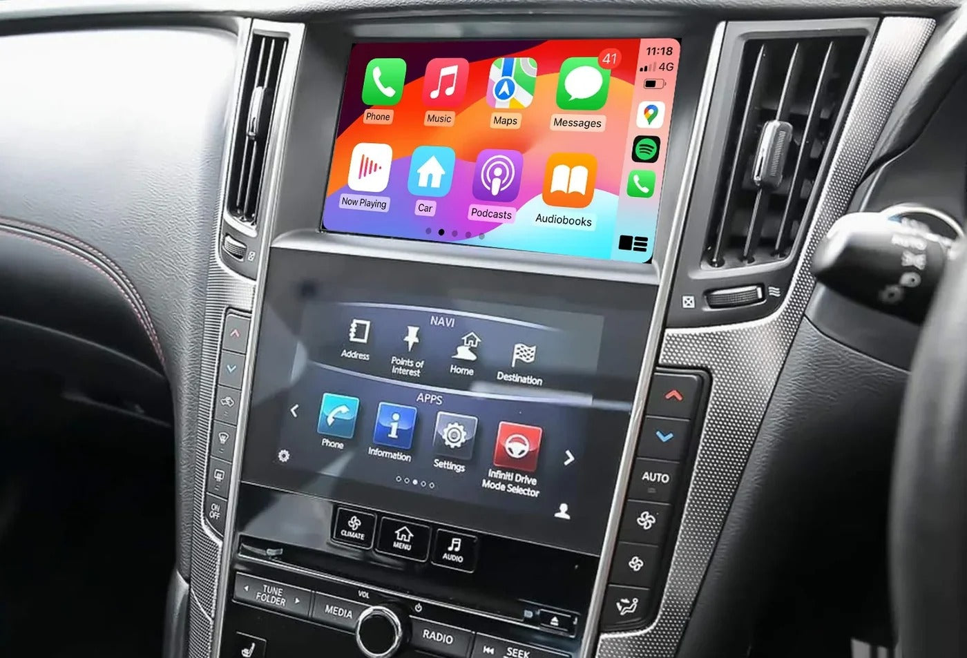 Infiniti q50 carplay android auto