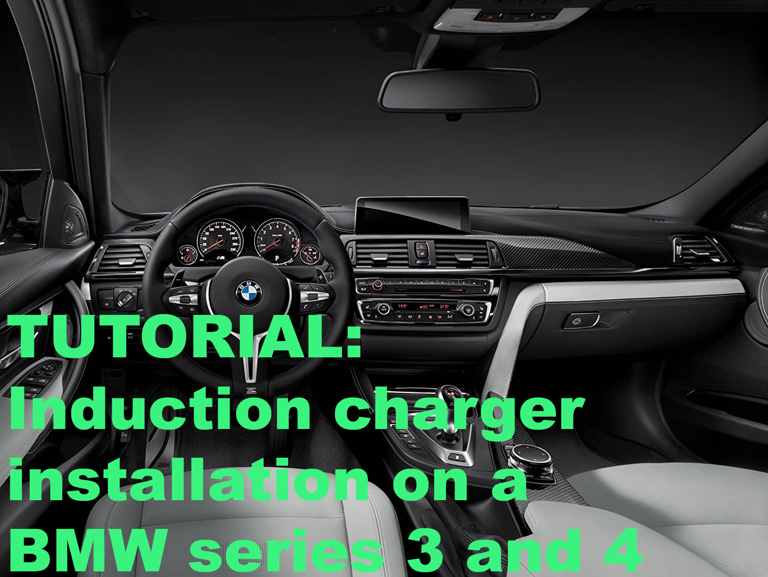 BMW 3 and 4 series induction charger installation tutorial