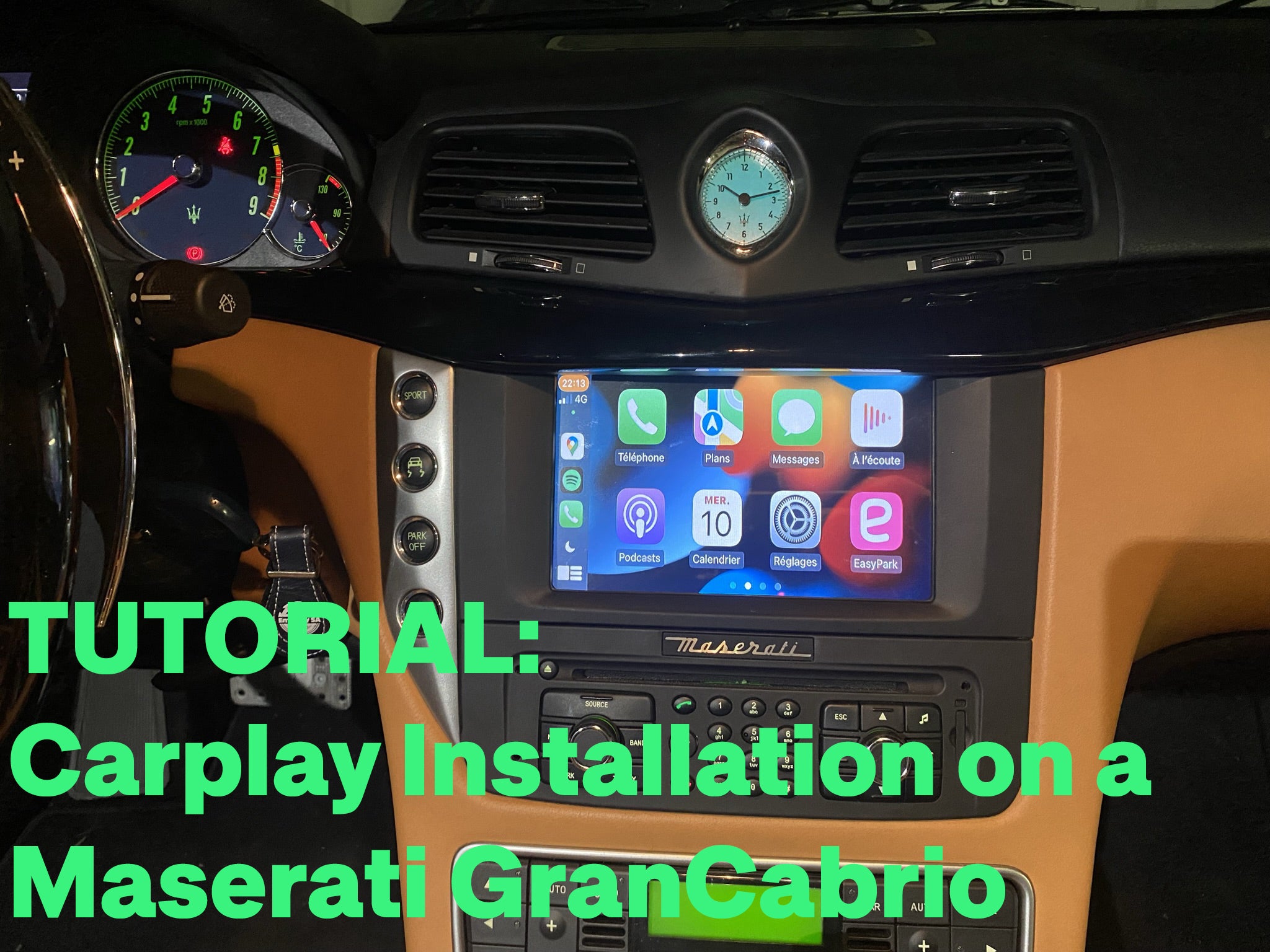 Carplay installation tutorial on Maserati GranCabrio