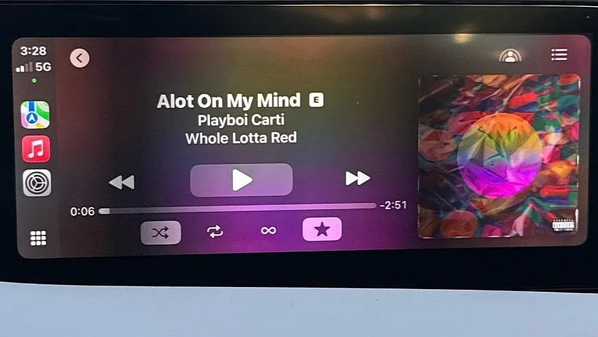 new now playing screen