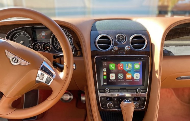 How do I install CarPlay in a Bentley Flying Spur?