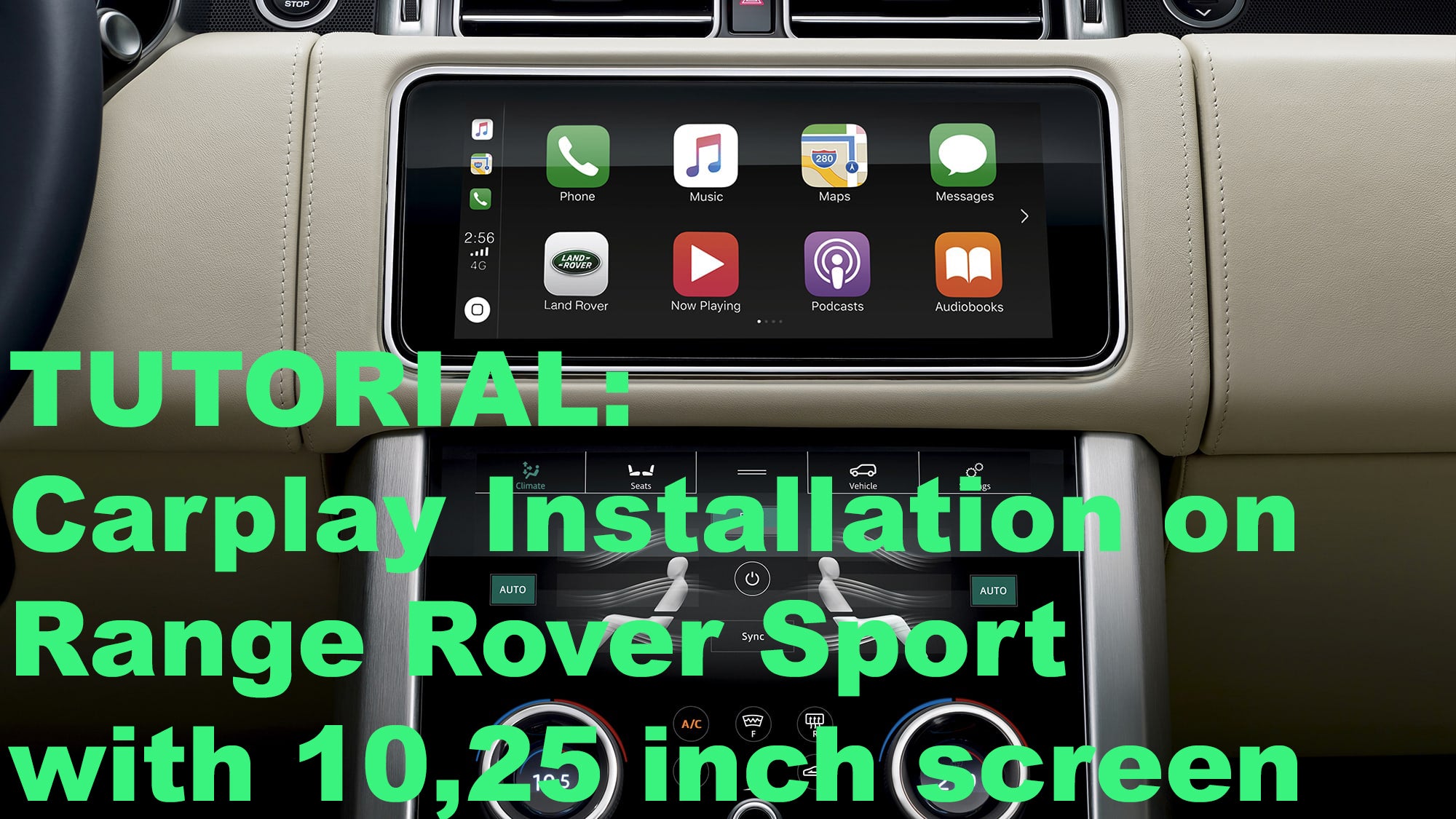Carplay installation tutorial on Range Rover Sport In Control system