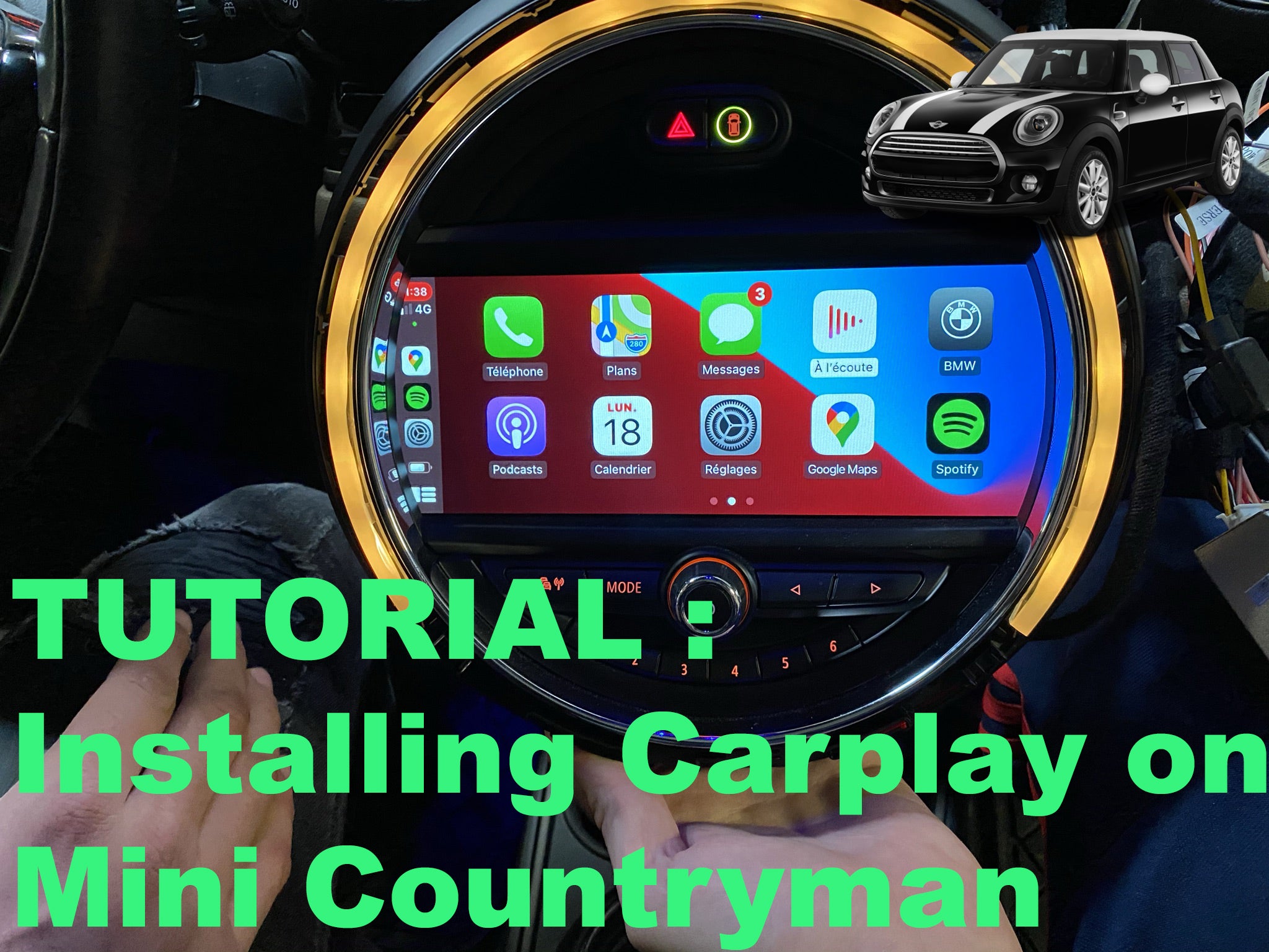 Carplay installation tutorial on Mini Countryman