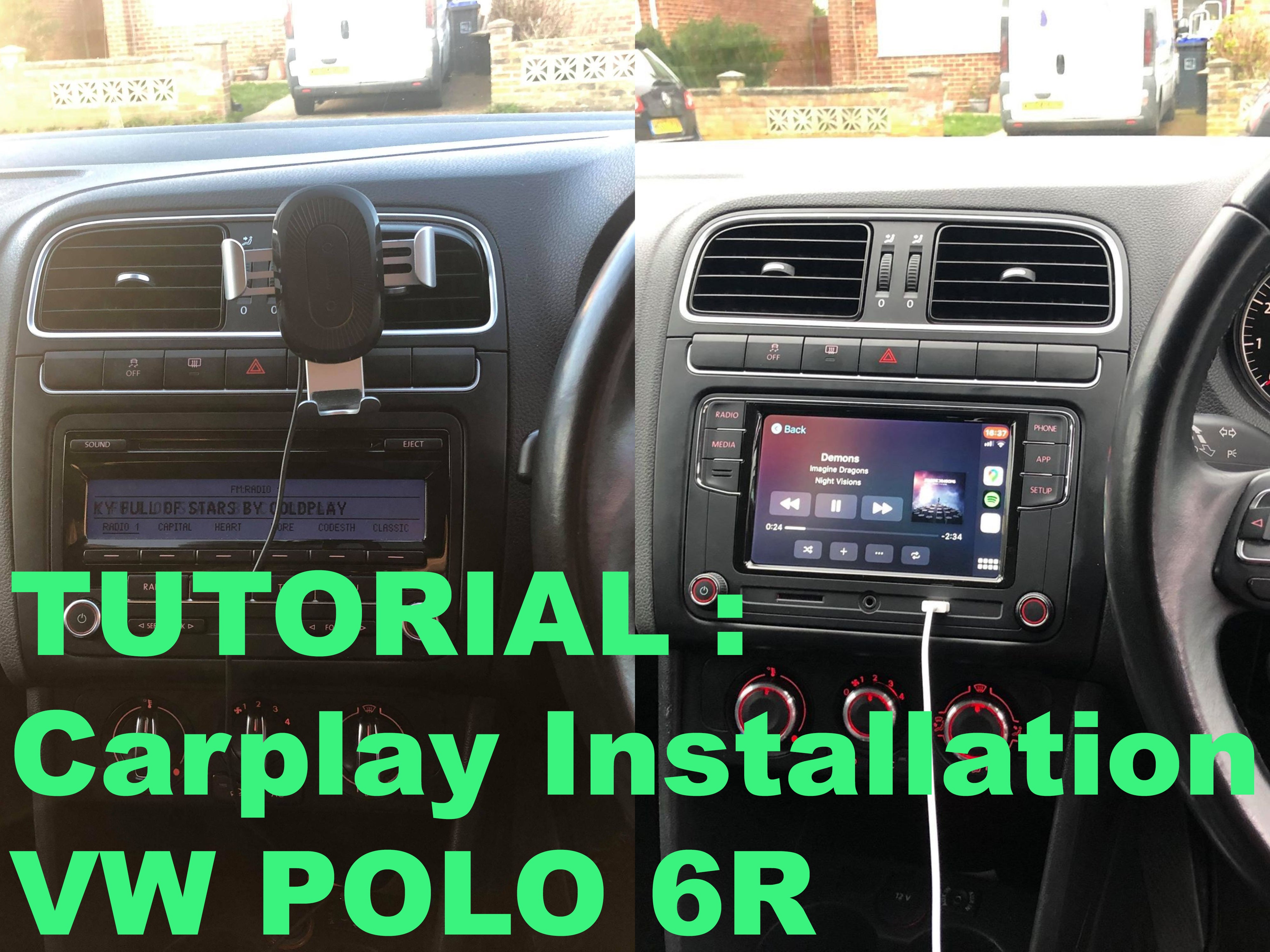 Volkswagen Polo 6R MIB station installation tutorial