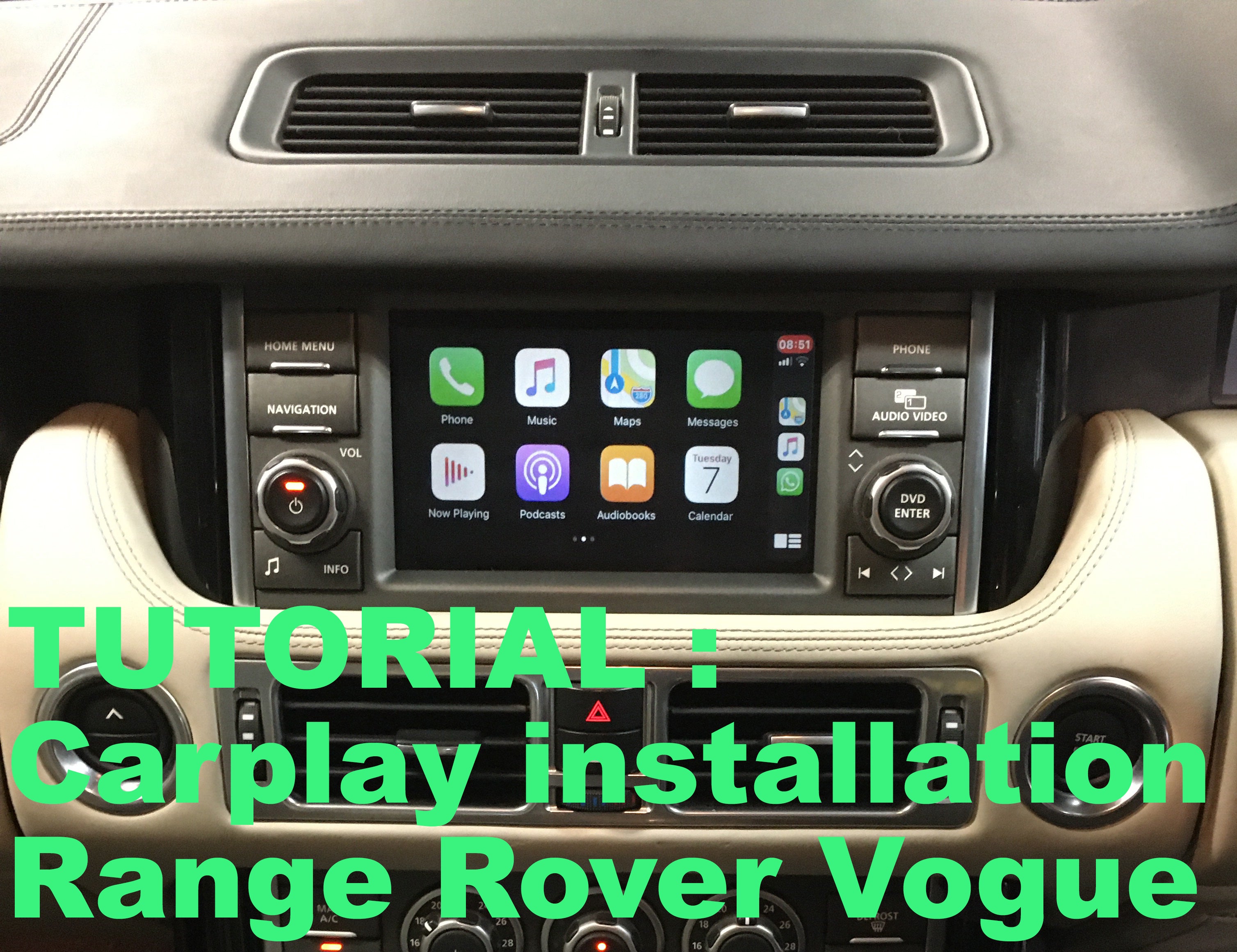 Carplay installation tutorial on Range Rover Vogue