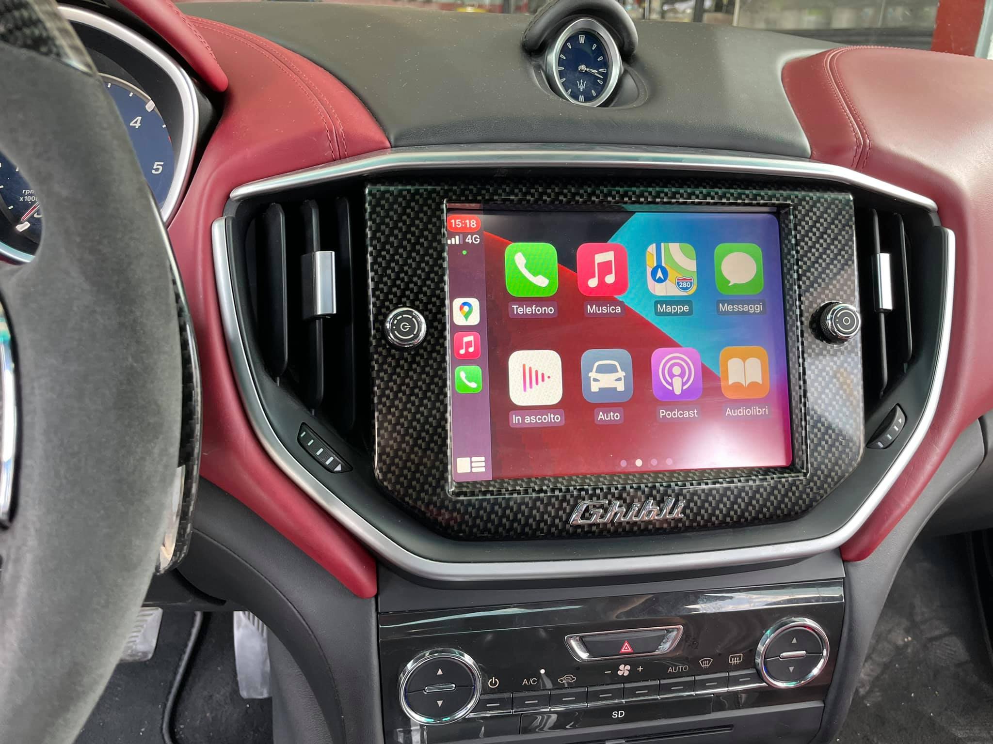 Apple Carplay for Maserati Quattroporte and Ghibli from 2012 to 2016