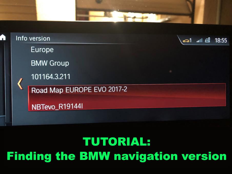 How can I find out about the BMW navigation version?