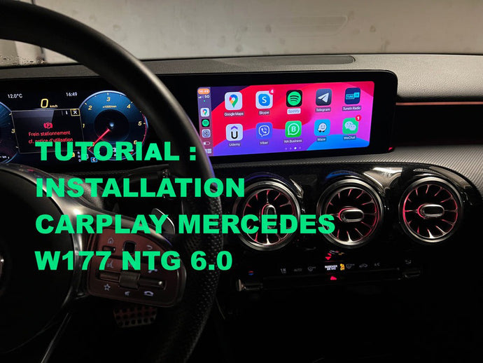 CarPlay installation tutorial Mercedes A Class W177