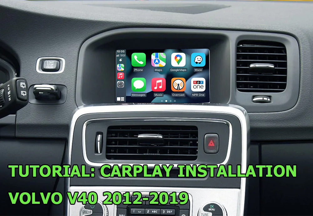 CarPlay installation tutorial for VOLVO V40 2012-2019 – Thecarplayer.com