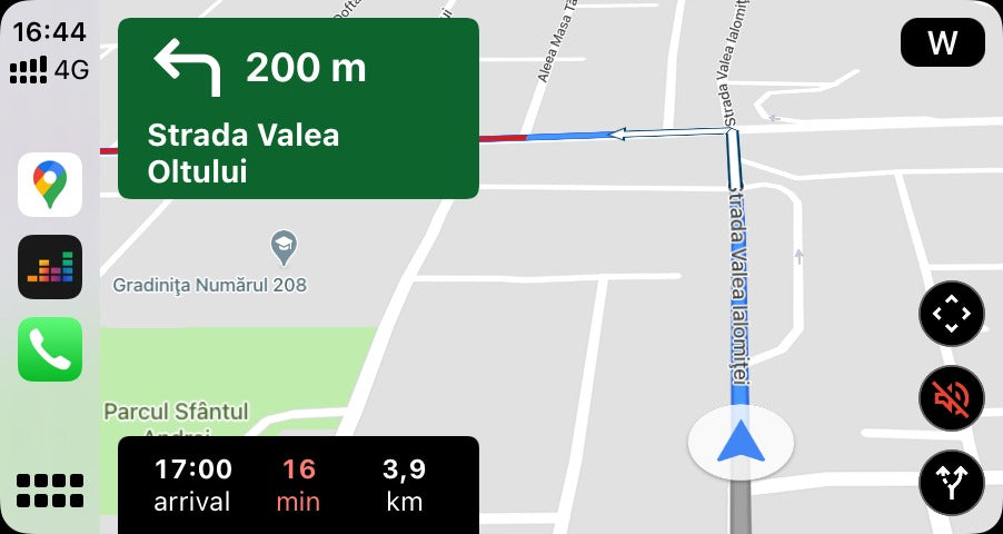 Google maps with CarPlay