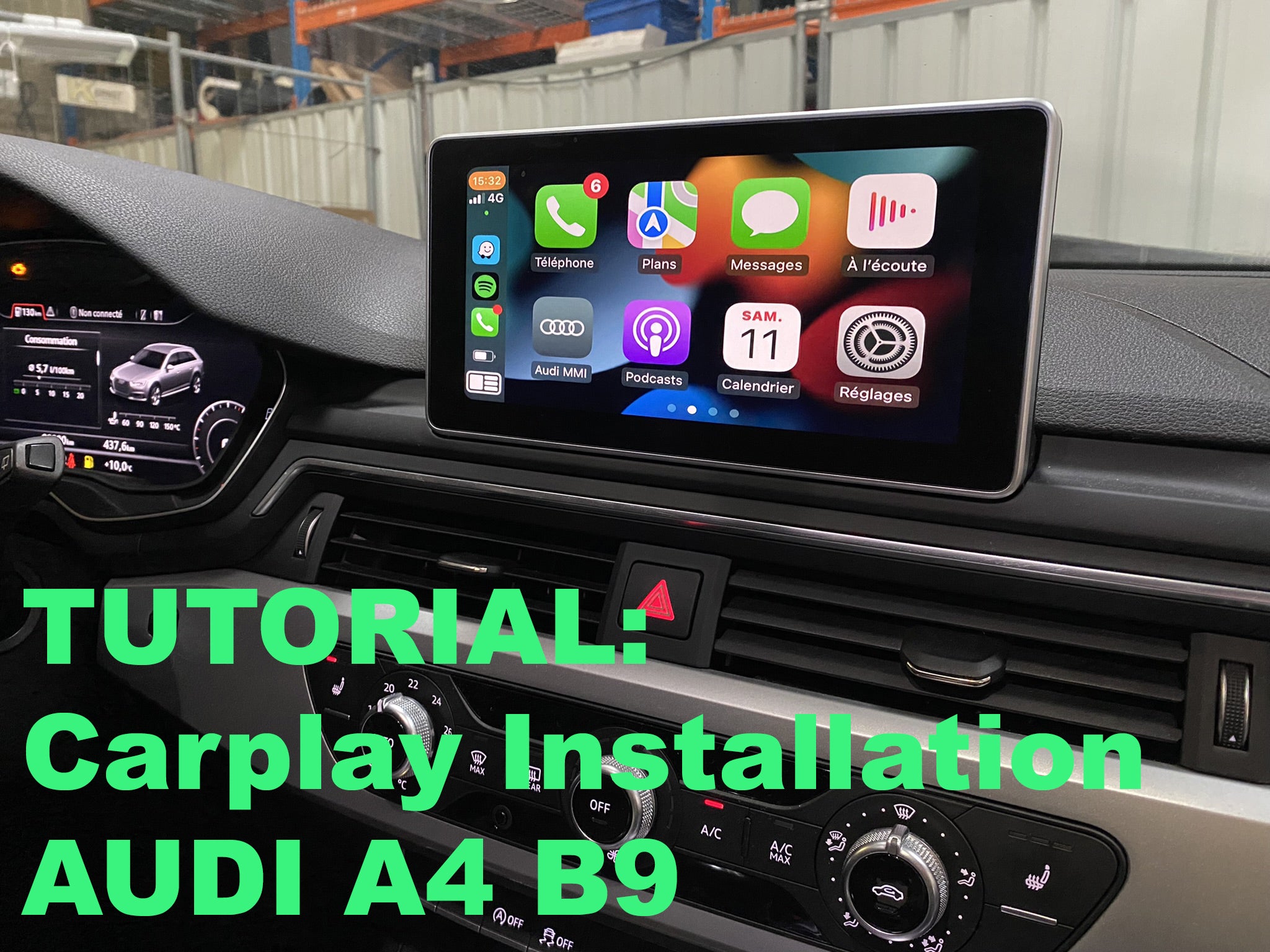 Carplay installation tutorial on Audi A4 B9 –