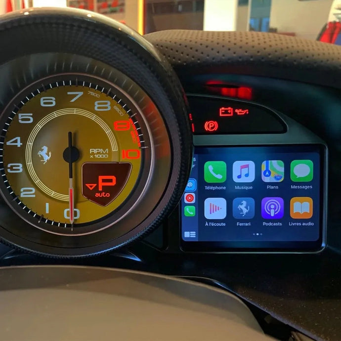 CarPlay in a Ferrari 488: Elevating the Driving Experience