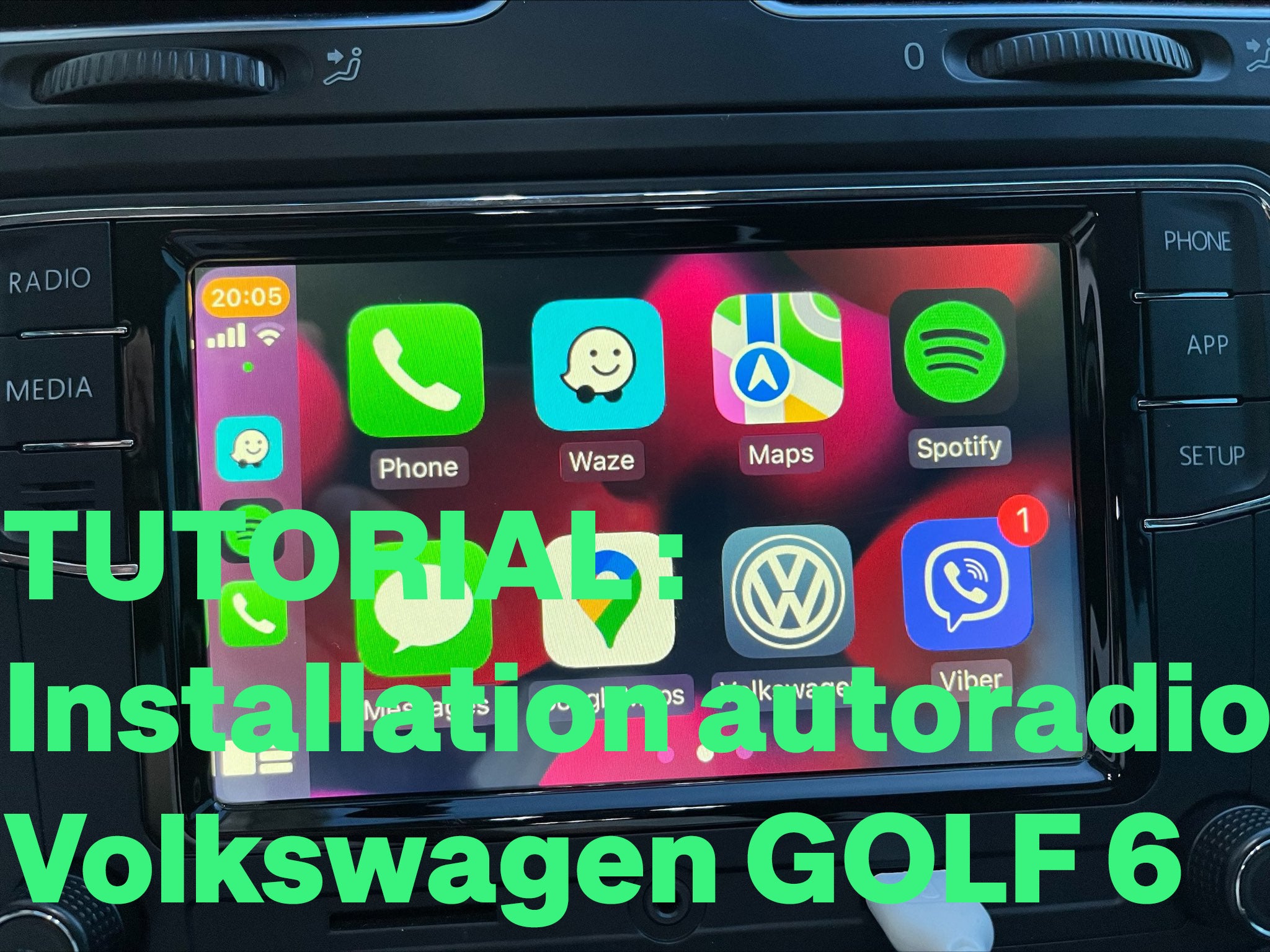 Volkswagen Golf 6 MIB installation tutorial