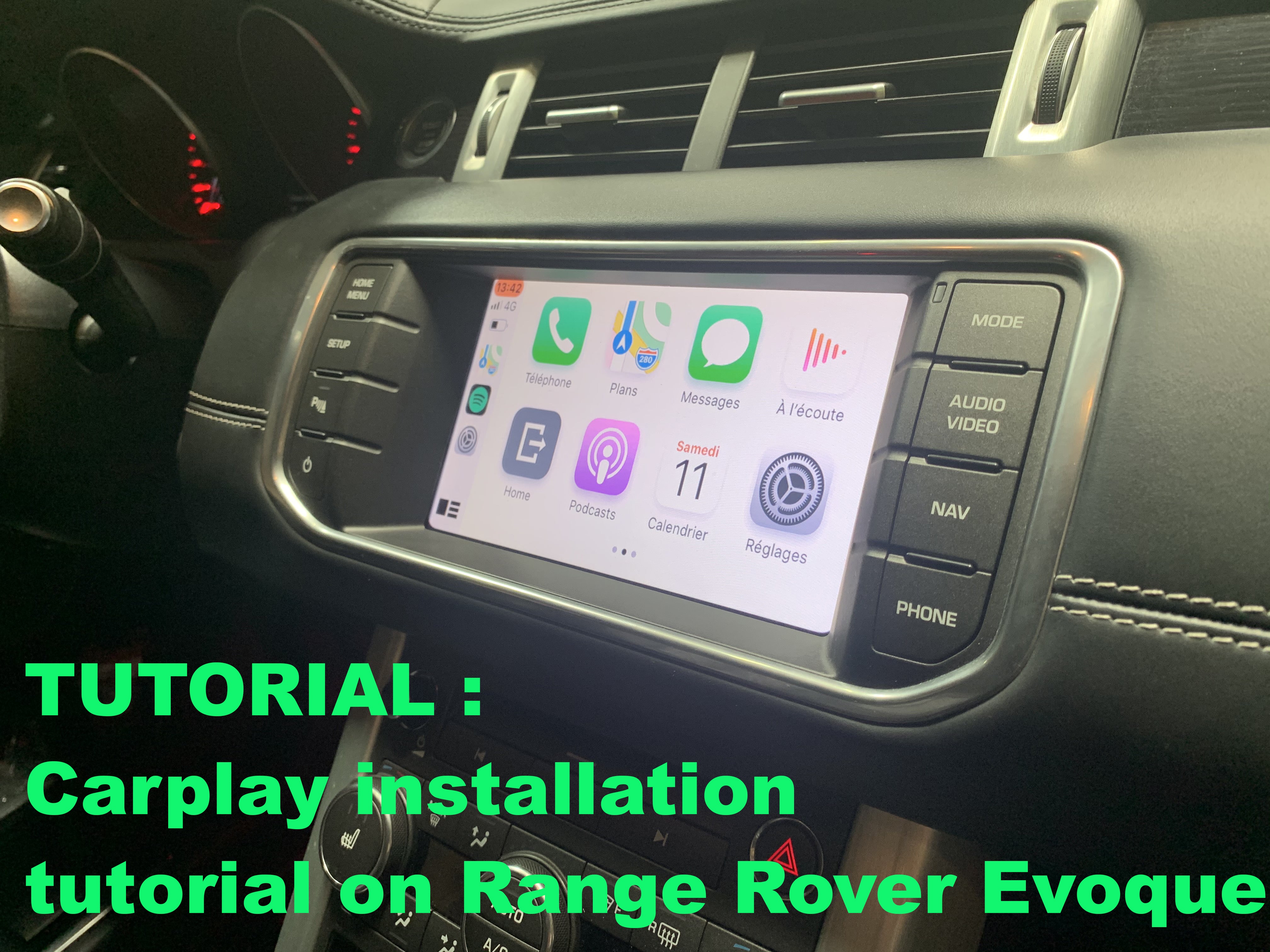 Carplay installation tutorial on Range Rover Evoque