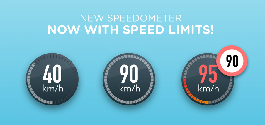 Speed display on Waze