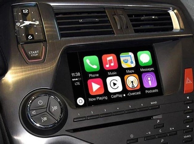 Apple CarPlay system for Citroën, offering seamless integration and advanced connectivity with the vehicle's infotainment system.