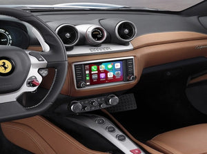 Apple CarPlay system for Ferrari, offering advanced connectivity and seamless integration with the vehicle's infotainment system.