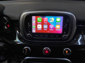 Apple CarPlay system for Fiat, providing seamless integration and advanced connectivity with the vehicle's infotainment system.