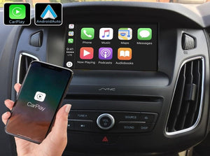 Apple CarPlay system for Ford, providing seamless integration and advanced connectivity with the vehicle's infotainment system.