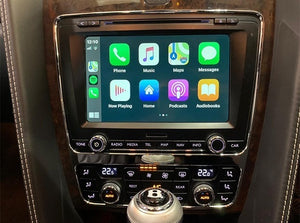 Apple CarPlay system for Bentley, offering seamless integration and advanced connectivity with the vehicle's infotainment system.
