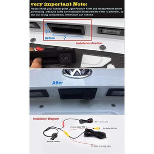 Rear view camera handle Audi A1
