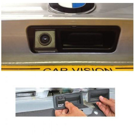 Rear view camera boot handle BMW